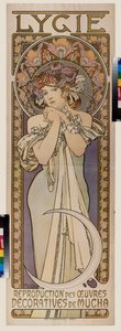Lygie dans grubu için reklam afişi. Alfons Maria Mucha (Alphonse Marie Mucha) Posteri
