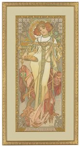 Dört Mevsim: Sonbahar, 1900 by Alphonse Mucha