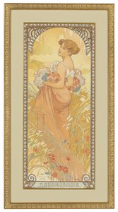 Dört Mevsim: Yaz, 1900 by Alphonse Mucha