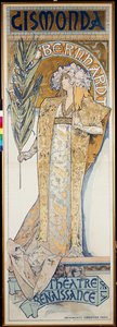 Gismonda, Rönesans Tiyatrosu, 1894 by Alphonse Mucha