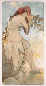 Yaz; Ete, c.1896 by Alphonse Mucha