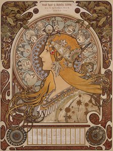 Zodyak, Kapalı Çarşı ve Yeni Galeriler, Turlar by Alphonse Mucha