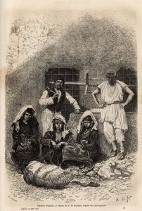 Bulgar işçiler, Sophia yakınında, Guillaume Lejean tarafından Bulgaristan