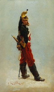 Bir Ejderha, 1875 by Alphonse Marie de Neuville