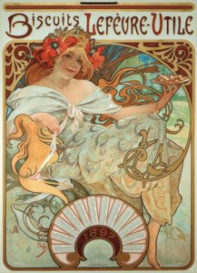 Lefèvre-Faydalı çerezler by Alphonse Mucha