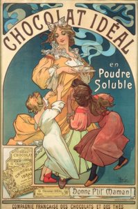 İdeal Çikolatada Çözünür Toz by Alphonse Mucha