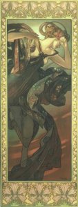 akşam yıldızı by Alphonse Mucha
