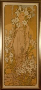 zambak by Alphonse Mucha
