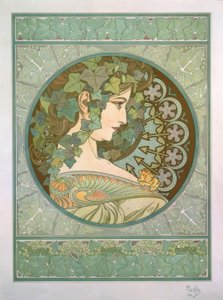 sarmaşık by Alphonse Mucha