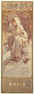 Kış by Alphonse Mucha