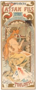 Cassan Fils Baskı by Alphonse Mucha