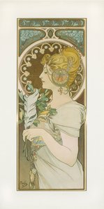 Kuş tüyü by Alphonse Mucha