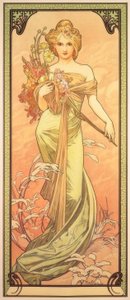 Bahar by Alphonse Mucha