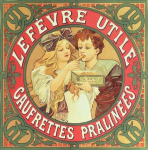 Lefèvre-Utile / Pralin gofretler by Alphonse Mucha