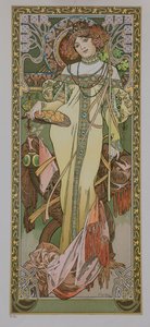 Dört mevsim: Sonbahar, 1900. by Alphonse Mucha