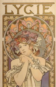 Lygie - Mucha tarafından dekoratif eserlerin çoğaltılması by Alphonse Mucha