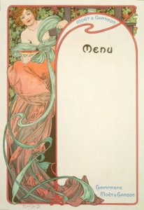 Moët & Chandon / Menü by Alphonse Mucha