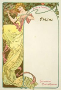 Moët & Chandon / Menü by Alphonse Mucha