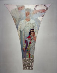 Anne bilgeliği - Eliska Premyslovna by Alphonse Mucha