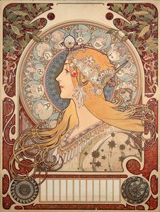 “La plume” dergisi için Alphonse Mucha