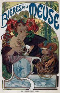 Meuse Biraları için Poster, 1897