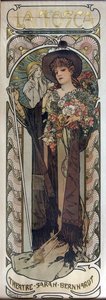 Victorien Sardou'nun Play La Tosca için Posteri, 1899 by Alphonse Mucha