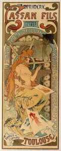 Toulouse matbaası Cassan Fils için poster, 1897.