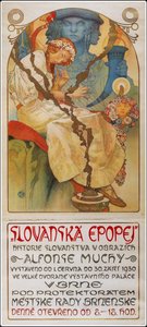Slav Destanı Slav Destanı sergisi için afiş, 1928