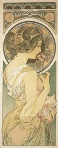 kovboy kayması by Alphonse Mucha