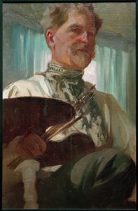 Paletli otoportre by Alphonse Mucha
