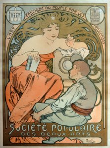 Halk Güzel Sanatlar Derneği / Sanatın halka öğretilmesi by Alphonse Mucha