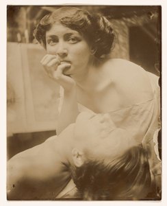 Dekoratif bir panel için çalışma, 1908 (jelatin gümüş baskı) by Alphonse Mucha