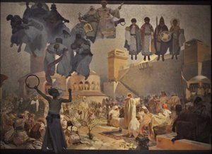 Slav Litürjisinin Tanıtımı Döngü Slav Destanı by Alphonse Mucha