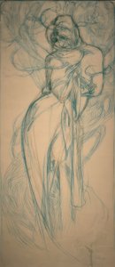 Kış by Alphonse Mucha