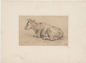 yalancı inek by Alphonse Stengelin (signed by artist)