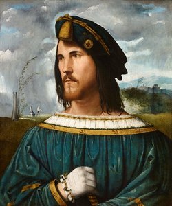 Cesare Borgia olarak bilinen bir beyefendinin portresi, 1500 ile 1524 yılları arasında.