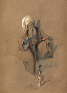 Bir Huqqa Sigara İçen by Amadeo Preziosi