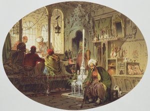 Balina Avı Resmi Çalışması (kağıt üzerinde kalem ve mürekkep ve kurşun kalem)
