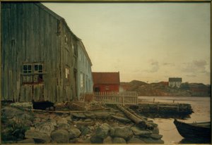Bir balıkçı kulübesi, Eski Hellesund