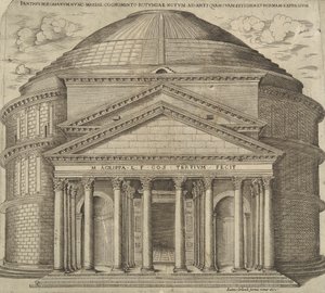 Şimdi Mary olarak bilinen Roma Pantheum'u by Ambrogio Brambilla