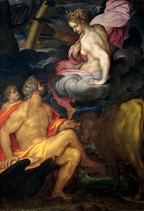 Jupiter, Juno ve Io, Ambrogio Figino, tuval üzerine yağlı boya, 211x145 cm