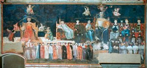 İyi Hükümet Alegorisi, 1338-1340 by Ambrogio Lorenzetti