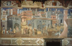 İyi yönetişim by Ambrogio Lorenzetti