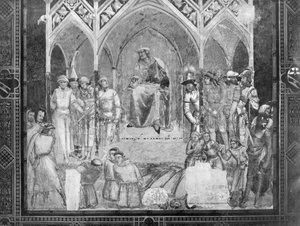 Fransisken Rahiplerinin Padişahın Önünde Başının Kesilmesi, 1331 dolayları by Ambrogio Lorenzetti