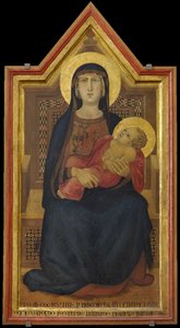 Bakire ve Çocuk tahta çıktı, 1319. by Ambrogio Lorenzetti