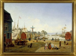 Honfleur Limanı, Louis Garneray, sd. 1820 dolaylarında, Tuval üzerine yağlı boya, H. 0,330; 0,460. CCIP Col. by Ambroise-Louis Garneray