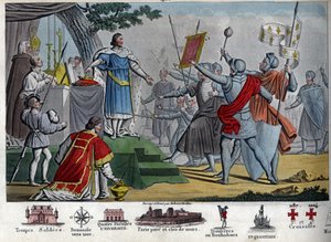 “Augustus” olarak bilinen Kral Capetian, II. Philip (1165-1223), Bouvines Savaşı