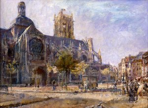St.Jacques, Dieppe (tuval üzerine yağlıboya)