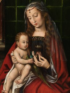 Madonna detayı (panel üzeri yağlı boya)