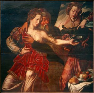 Loth ve kızları by Ambrosius Benson